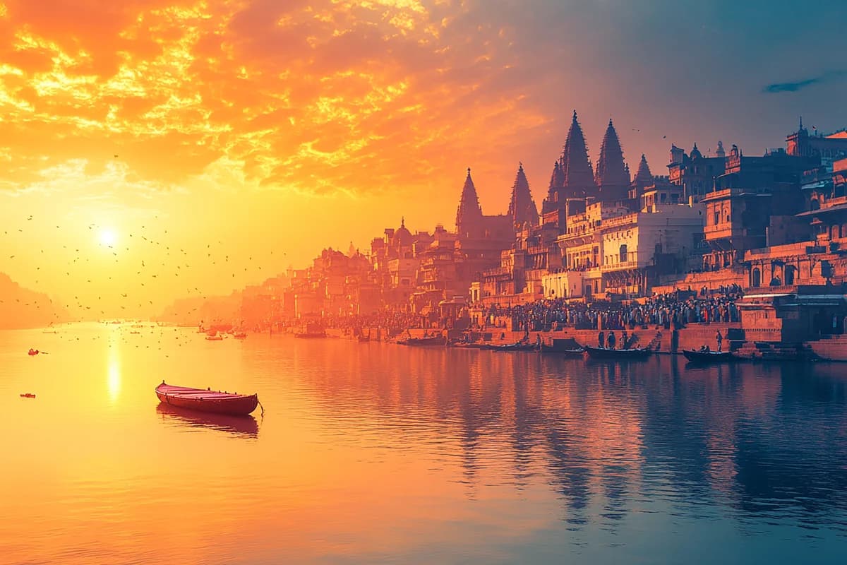 The Ganges at a riverside city in India — how to fill the Air Suvidha 2.0 form, step by step