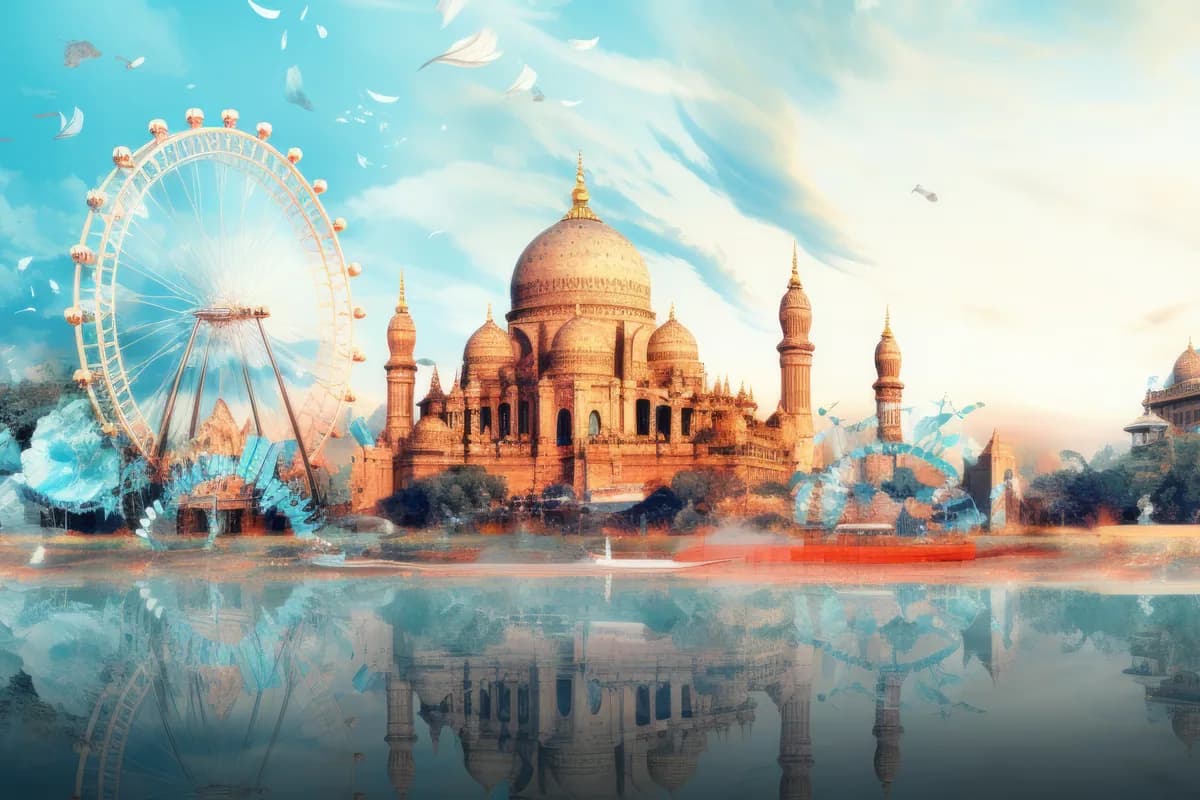 Indian travel celebration backdrop — Matrix Solutions UK documentation support