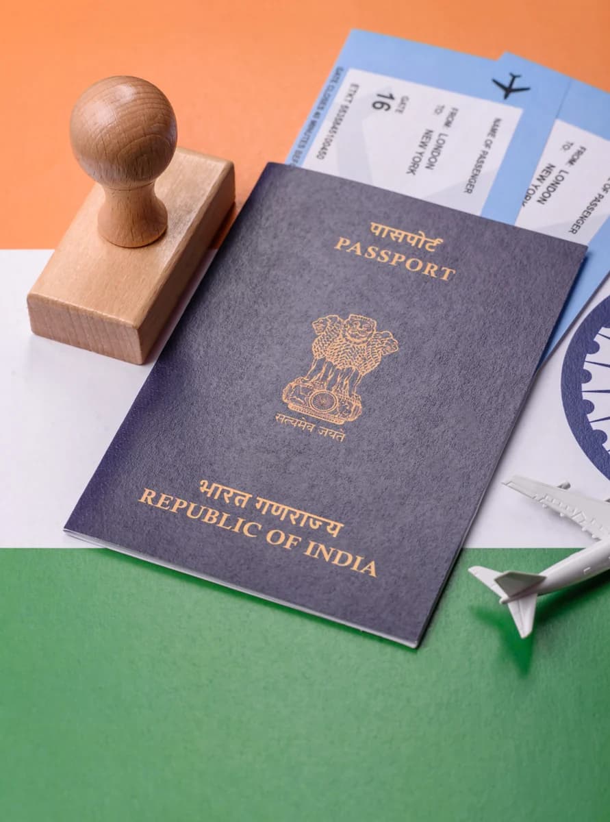 An Indian passport with the national flag — changing your name on an Indian passport from the UK