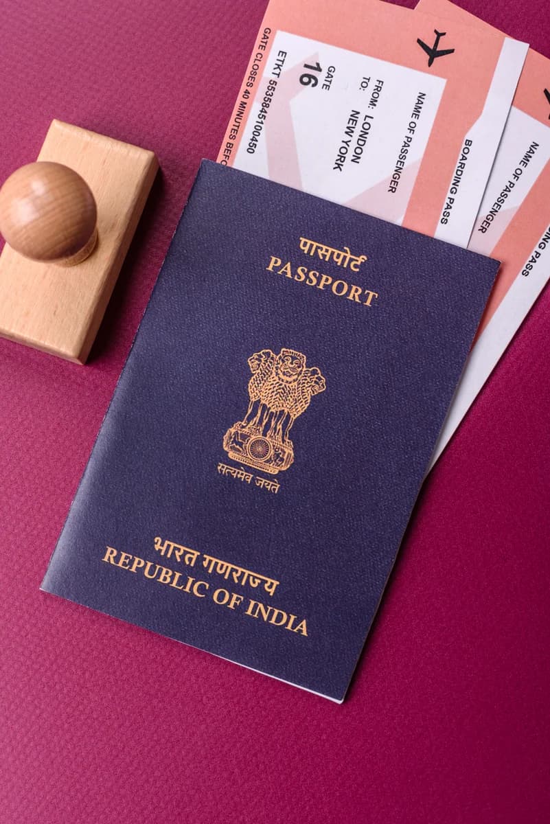 An Indian passport and travel documents — why NRIs in the UK need a PAN card
