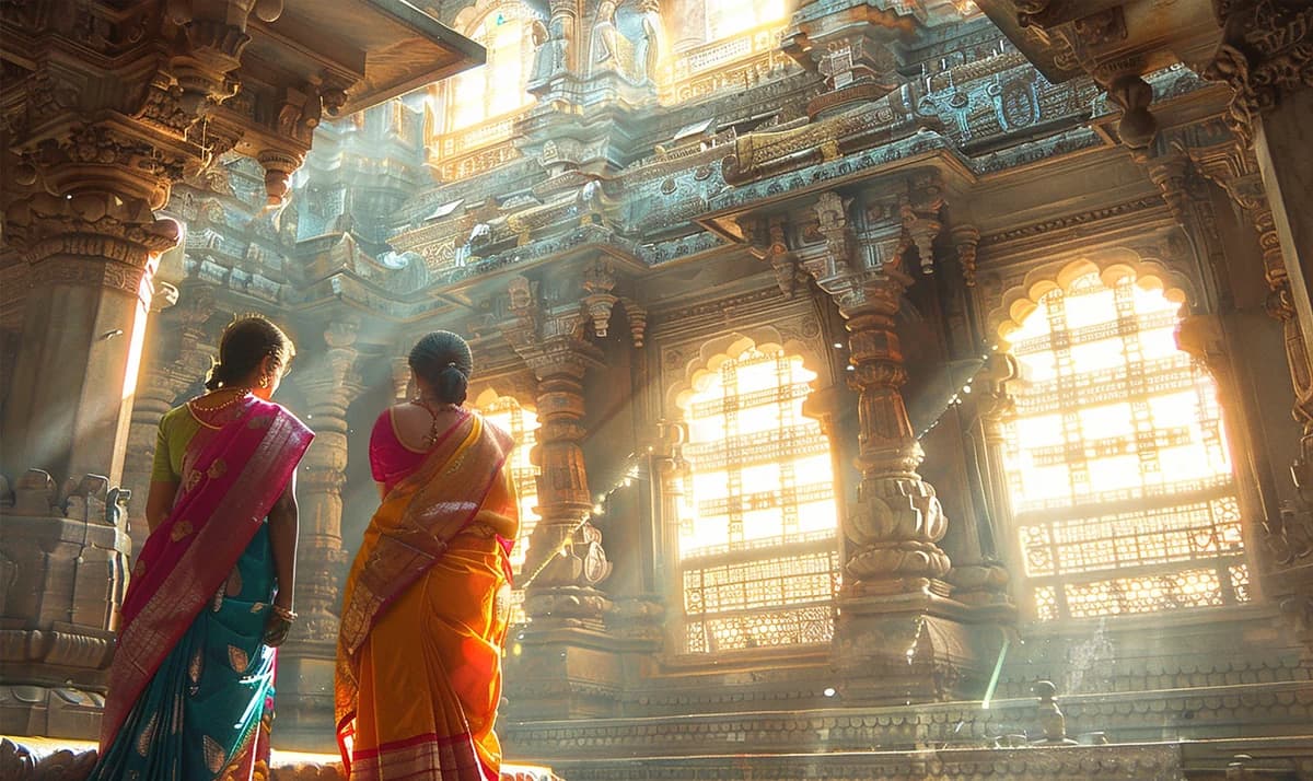Vibrant Indian saris in a sacred space — OCI eligibility under section 7A of the Citizenship Act 1955