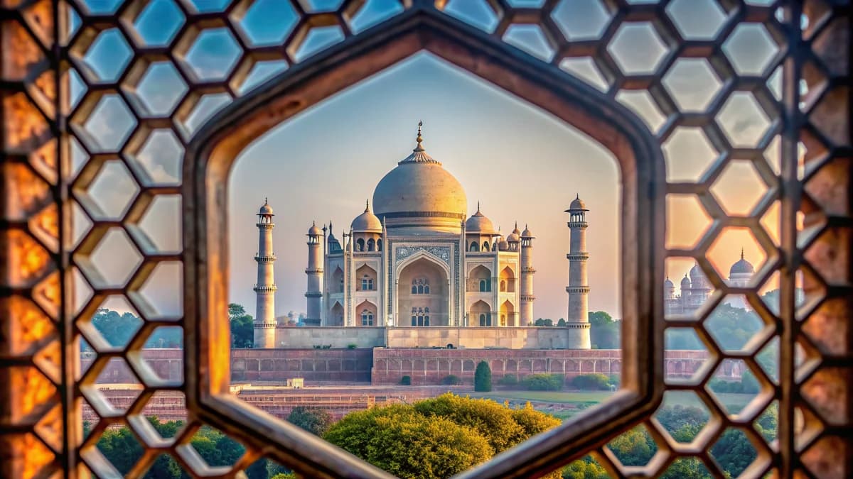 The Taj Mahal through monsoon rain — linking your OCI to a current UK passport